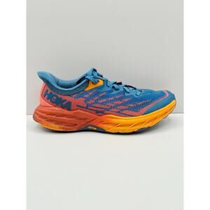 Size 8B Hoka One One Speedgoat 5 Womens Blue Coral Camellia Trail Running Shoes